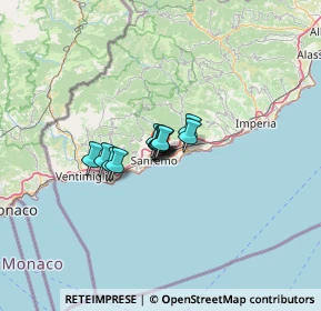 Mappa Strada Villetta, 18038 Sanremo IM, Italia (5.88167)