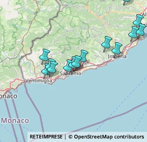 Mappa Strada Villetta, 18038 Sanremo IM, Italia (15.62357)