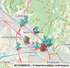 Mappa Via Nicolò Tommaseo, 50019 Sesto Fiorentino FI, Italia (3.62071)