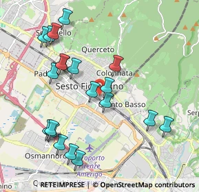 Mappa Via Nicolò Tommaseo, 50019 Sesto Fiorentino FI, Italia (2.2065)