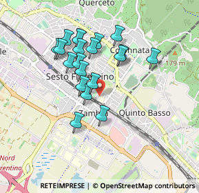 Mappa Via Nicolò Tommaseo, 50019 Sesto Fiorentino FI, Italia (0.799)