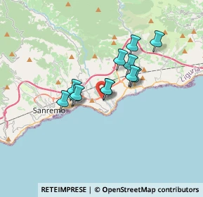 Mappa Strada Armea, 18038 Sanremo IM, Italia (2.525)