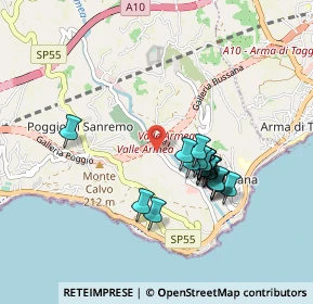 Mappa Strada Armea, 18038 Sanremo IM, Italia (0.765)