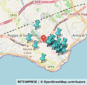 Mappa Strada Armea, 18038 Sanremo IM, Italia (0.6365)