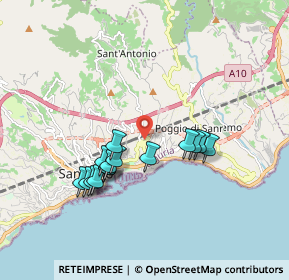 Mappa Via Alfonso Lamarmora, 18038 Sanremo IM, Italia (1.65933)