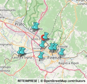 Mappa Via Pier Paolo Pasolini, 50019 Sesto Fiorentino FI, Italia (6.33818)