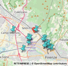 Mappa Via P.P. Pasolini, 50019 Sesto Fiorentino FI, Italia (3.77385)