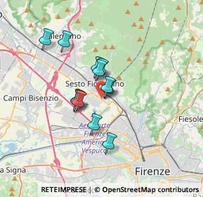 Mappa Via Pier Paolo Pasolini, 50019 Sesto Fiorentino FI, Italia (2.5175)