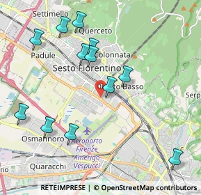 Mappa Via P.P. Pasolini, 50019 Sesto Fiorentino FI, Italia (2.23917)