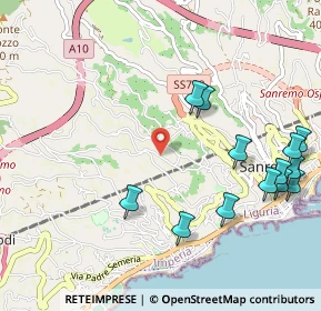 Mappa Via Gabriele D'Annunzio, 18038 Sanremo IM, Italia (1.26462)