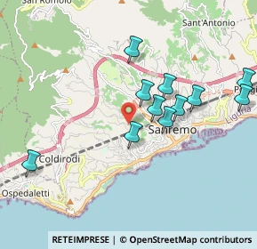 Mappa Via Gabriele D'Annunzio, 18038 Sanremo IM, Italia (1.84636)