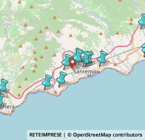 Mappa Via Gabriele D'Annunzio, 18038 Sanremo IM, Italia (4.71357)