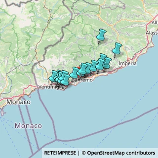 Mappa Via Gabriele D'Annunzio, 18038 Sanremo IM, Italia (8.89444)