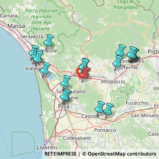Mappa Via di Vicopelago, 55100 Lucca LU, Italia (16.705)