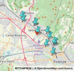 Mappa Via della Lastruccia, 50019 Sesto Fiorentino FI, Italia (3.20545)