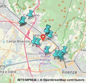 Mappa Via della Lastruccia, 50019 Sesto Fiorentino FI, Italia (3.16188)