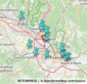 Mappa Via della Lastruccia, 50019 Sesto Fiorentino FI, Italia (6.67083)