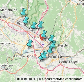 Mappa Via della Lastruccia, 50019 Sesto Fiorentino FI, Italia (6.00273)