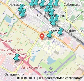 Mappa Via della Lastruccia, 50019 Sesto Fiorentino FI, Italia (1.3135)