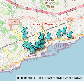 Mappa Piazza Don Orione, 18038 Sanremo IM, Italia (0.639)