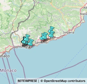 Mappa Via Scoglio, 18038 Sanremo IM, Italia (10.89)