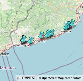 Mappa Via Scoglio, 18038 Sanremo IM, Italia (14.28)