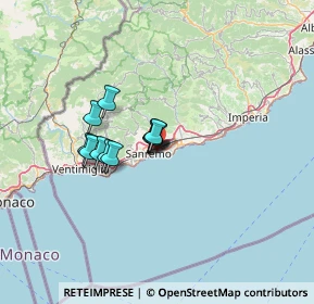 Mappa Via Scoglio, 18038 Sanremo IM, Italia (8.5475)