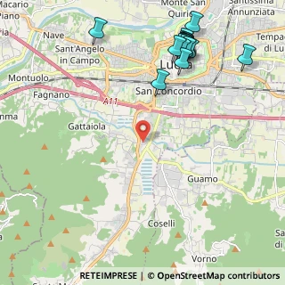 Mappa Via di Vicopelago e di Pozzuolo, 55100 Lucca LU, Italia (2.77667)