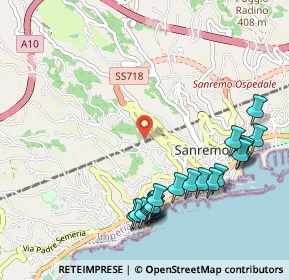 Mappa Via Mongioie, 18038 Sanremo IM, Italia (1.2155)