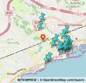 Mappa Via Mongioie, 18038 Sanremo IM, Italia (0.9635)