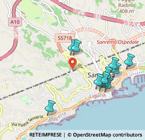 Mappa Via Mongioie, 18038 Sanremo IM, Italia (0.97455)