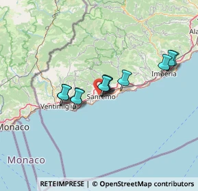 Mappa Via Mongioie, 18038 Sanremo IM, Italia (10.43077)