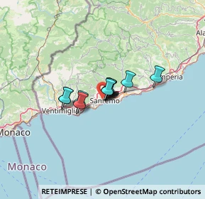 Mappa Via Mongioie, 18038 Sanremo IM, Italia (6.14083)