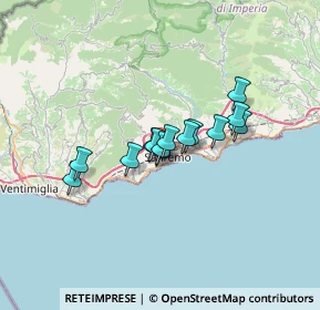 Mappa Via Mongioie, 18038 Sanremo IM, Italia (4.42571)