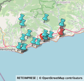 Mappa Via Mongioie, 18038 Sanremo IM, Italia (6.36368)