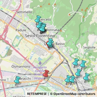 Mappa Presso Croce Viola, 50019 Sesto Fiorentino FI, Italia (2.40611)