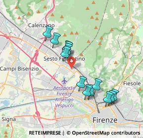 Mappa Presso Croce Viola, 50019 Sesto Fiorentino FI, Italia (3.45154)