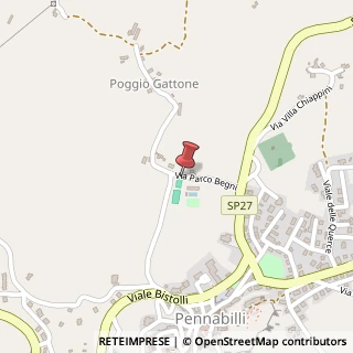 Mappa Via Parco Begni, 9, 47864 Pennabilli, Pesaro e Urbino (Marche)