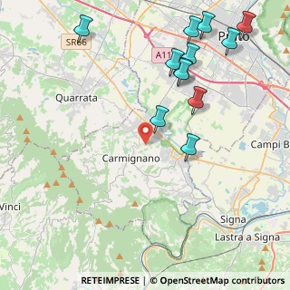 Mappa Via Malinoci, 59015 Carmignano PO, Italia (5.13667)
