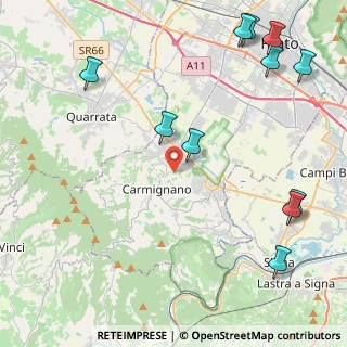 Mappa Via Malinoci, 59015 Carmignano PO, Italia (5.95)