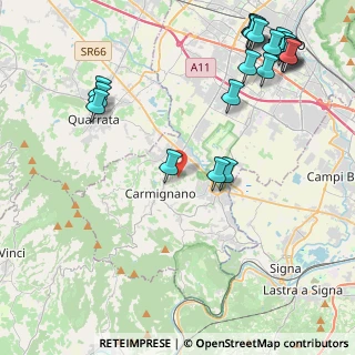 Mappa Via Malinoci, 59015 Carmignano PO, Italia (5.826)