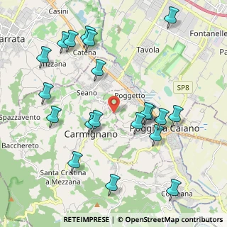 Mappa Via Malinoci, 59015 Carmignano PO, Italia (2.394)