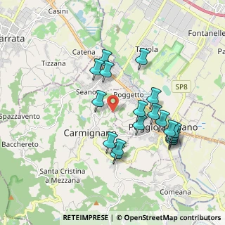 Mappa Via Malinoci, 59015 Carmignano PO, Italia (1.82667)