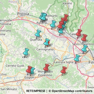 Mappa Via Malinoci, 59015 Carmignano PO, Italia (9.575)