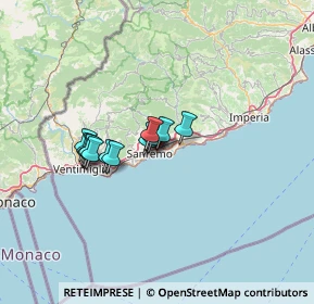 Mappa Via Giovanni Vesco, 18038 Sanremo IM, Italia (8.68385)