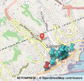 Mappa Copycart - Sanremo, 18038 Sanremo IM, Italia (0.6155)