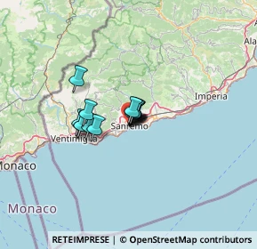 Mappa Via Martiri della Liberta', 18038 Sanremo IM, Italia (6.58571)