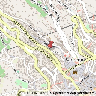 Mappa Via Martiri della Liberta', 190, 18038 Sanremo, Imperia (Liguria)
