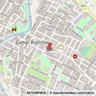 Mappa Via Bruno Buozzi, 18-20-22, 50013 Campi Bisenzio FI, Italia, 50013 Campi Bisenzio, Firenze (Toscana)