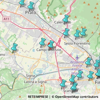 Mappa Viale Bruno Buozzi, 50013 Campi Bisenzio FI, Italia (6.821)